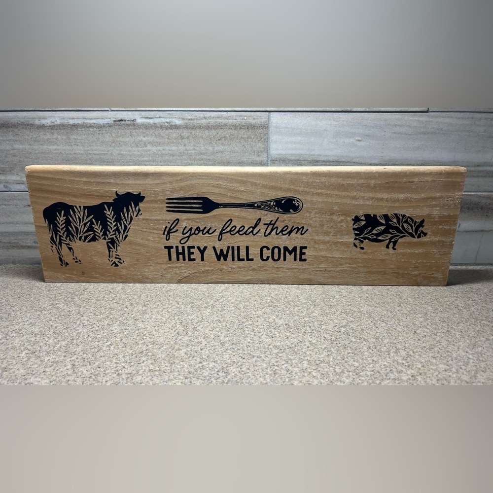 Rustic Wood Farmhouse Kitchen Sign